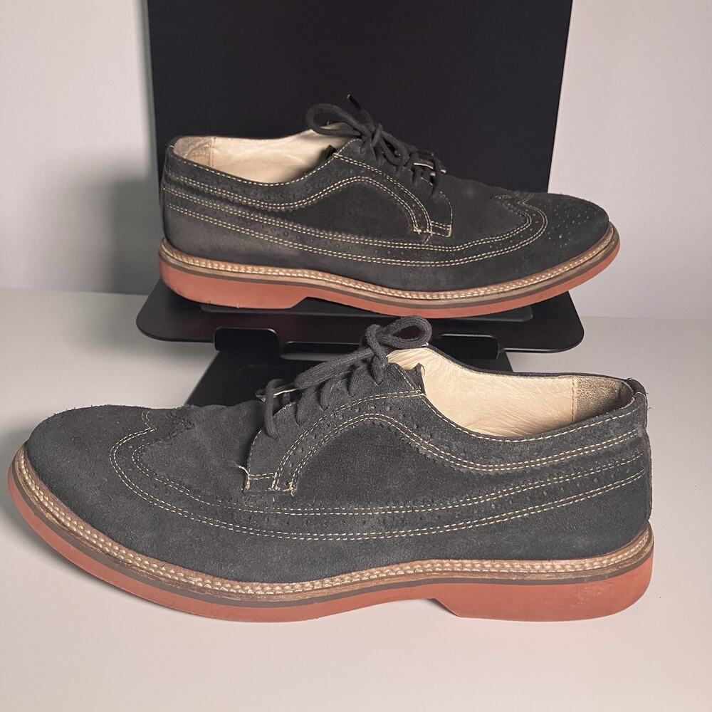 1901 Wingtip Oxford‎ Shoes Men’s Size 10M Black Suede Leather M20411